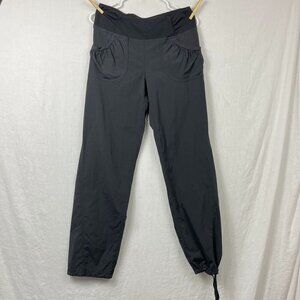 Y2K Prana Nylon Stretch Joggers Womens M Pull On Cinched Hiking Climbing Outdoor
